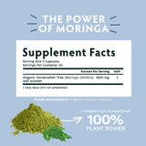 TRIBE ORGANICS 1800mg Organic Moringa Oleifera Powder for Energy | Joints | Brain Function - High Potency Nutrient Rich Greens Superfood | Natural Leaf Plant Protein | Antioxidant - 120 Vegan Capsules