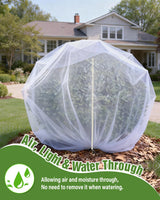 2 Packs 10x10FT Fruit Tree Netting with Zipper, 60-Mesh PE Pest Barrier