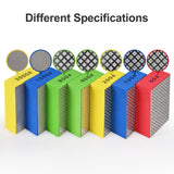 EGOFIX 7pcs Diamond Hand Polishing Pads for Ceramic Tile Glass Grinding,Sanding Blocks Polishing 60#,100#,200#,400#,800#,1500#,3000#