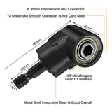 17Pcs Flexible Drill Bit Extension, Include 3Pcs Rotatable Socket Adapter 2Pcs Hex Shank 105° Right Angle Drill Attachment 10 Short Screwdriver Bits 90° Angled Bits and Bendable Extension