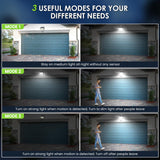 Solar Motion Lights Outdoor, Ultra Bright Solar Fence Lights with Motion Sensor, IP65 Waterproof Security Light 3 Modes, 270° Lighting Angle, Wall Lights for Deck Patio Fence Garage Door (6 Packs)