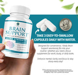 1 Body Brain Supplement – Nootropic Brain Booster with Alpha GPC, Ginkgo & Bacopa – 90 Vegan Capsules – Memory Supplement for Brain Support, Focus Pills, Brain Fog Supplements for Women and Seniors