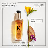 KÉRASTASE New Elixir Ultime Refillable L'Huile Original Hair Oil, Hydrating Oil Serum to Smooth Frizz and Add Shine with Wild Camellia, Strengthens and Provides Heat Protection, All Hair Types