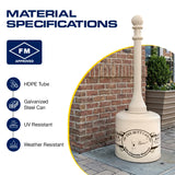 Eagle Cigarette Butt Receptacle, 5 Gallon Capacity, Beige