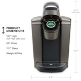 Keurig K-Elite Single Serve K-Cup Pod Coffee Maker, Brushed Slate