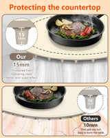 seenlast Warming Mat for Food with Adjustable Temperature Timer,10S Fast Heating Silicone Food Warmers for Parties Buffet and Home Daily,Food Warming Mat with Insulating Pad Raised Feet Protects Table
