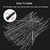 Coolrunner Anti-Bird Netting, 33FT x 16.4FT Bird Net, Nylon Garden Netting