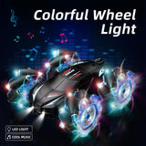 Jovow RC Stunt Car, 2.4GHz 4WD Gesture Sensing Remote Control Car with Cool Light and Music, Double-Sided 360° Flips RC Cars for Boys Age 6-12 8-12 Birthday Christmas Toy Cars(Blue)