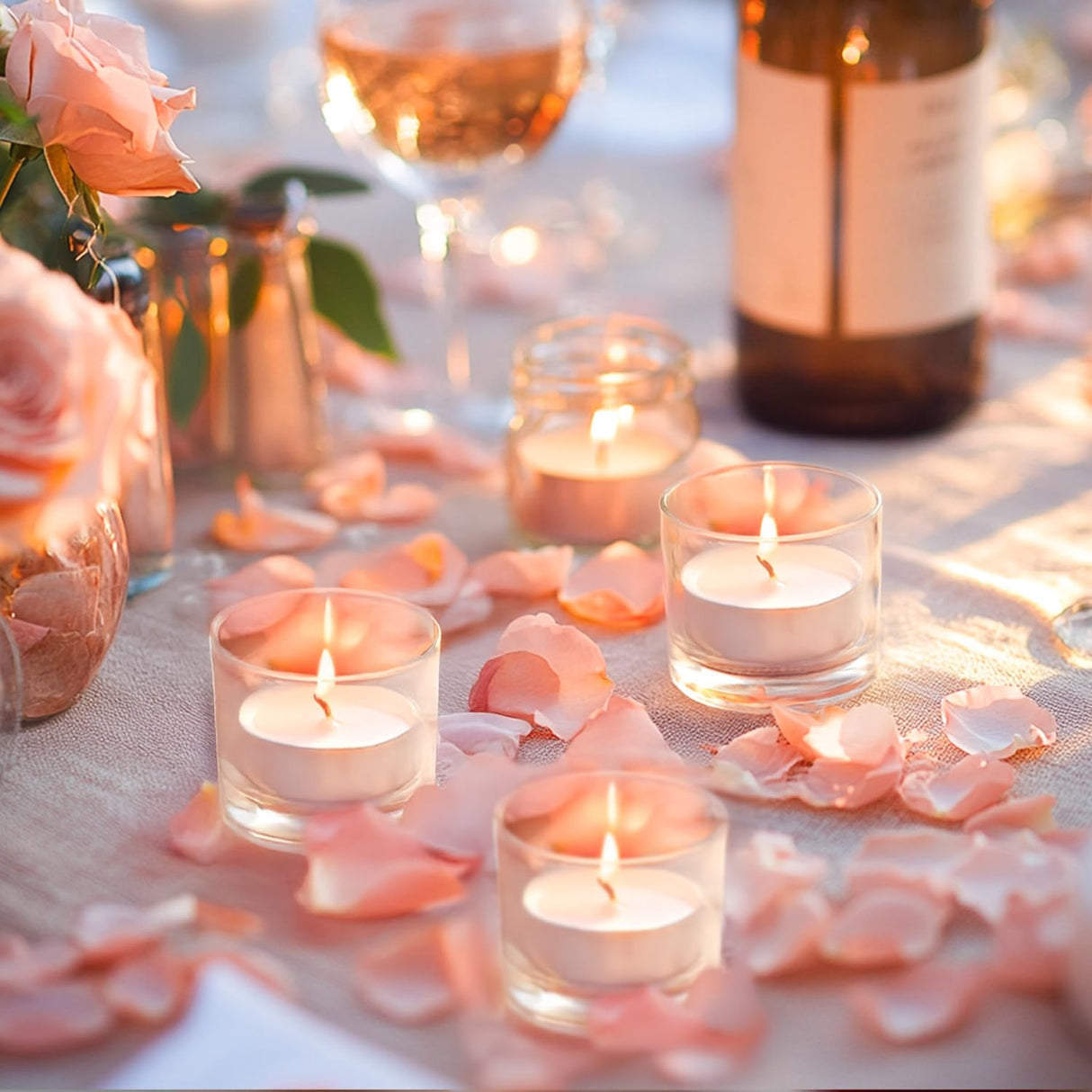 Hypmis Tea Lights Candles Bulk - 200 Pack, 4.5+ Hours Fully Burns Tealight Candles Unscented Smokeless Bright Flame Tealights for Home, Sabbath, Weddings, Christmas & Halloween Decor, White