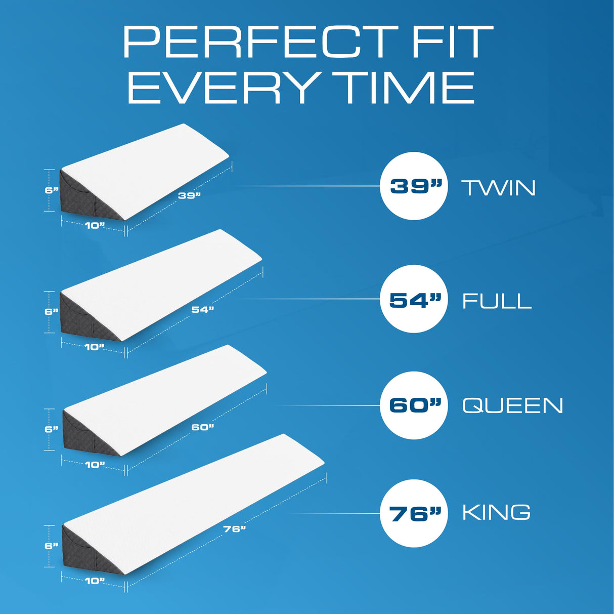 Kölbs Wedge Pillow Headboard, Flippable 2 Sided, Instantly Change Your Decor, Mattress Gap Filler Full Size
