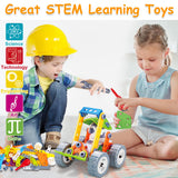 10 in 1 STEM Toys for 4 5 6 7 8+ Year Old Boy Girl Birthday Gifts Building Toys for Kids Ages 4-8 5-7 6-8 Preschool Educational Stem Activities for Boys 3-5 4-6 8-10 Creative Games Christmas Idea Gift