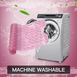 YINENN Bath and Shower Safety Mats 40x16 inch, Non Slip with Suction Cups for Bathroom Stall and Tub Floor, Extra Large and Machine Washable, Drain Holes Keep Bathtub Clean, Light Pink