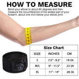 Tennis Elbow Brace for Men & Women, Elbow Brace for Tendonitis and Tennis Elbow and Golfer's Elbow, Adjustable Elbow Strap (Black, One Size Regular)