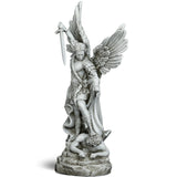 DevotedWalls 20.5" Large Saint Michael Statue Outdoor,Michael the Archangel Slaying Satan,Large Garden Religious Sculpture,San Miguel Arcangel Defender for Porch,Patio or Church Entryway