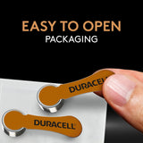 DURACELL Hearing Aid Batteries Brown Size 312, 32 Count Pack, 312A Size Hearing Aid Battery with Long-Lasting Power, Extra-Long EasyTab Install for Hearing Aid Devices