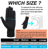 2-Pairs Pack Copper Full Finger Compression Gloves, Copper Arthritis Gloves for Women & Men Relieve Pain from Arthritis Pain, Swelling and Rheumatoid, and Everyday Hands Support (Large (Pack of 2))