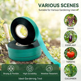 Medoore 12 Rolls 150 Feet Stretch Tie Tape 0.5 Inch Garden Tie Tape Thick Plant Ribbon Garden Green Vinyl Stake for Indoor Outdoor Patio Plant Use