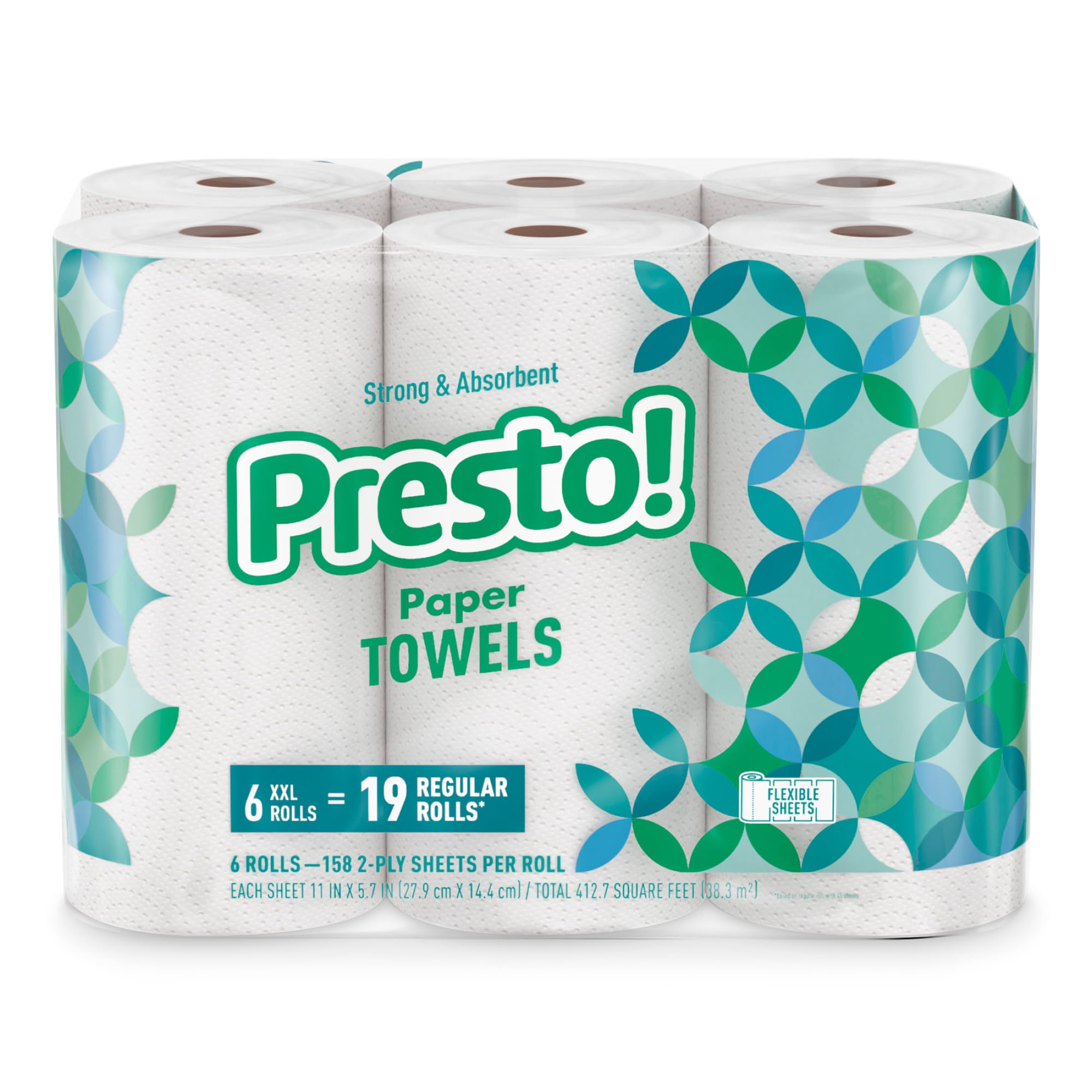 Amazon Brand - Presto! Flex-a-Size Paper Towels - Thumbnail 3