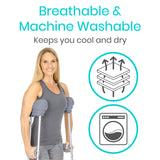 Vive Sheepskin Crutch Pads & Hand Grips - Comfortable, Breathable, Machine Washable Padding for Adults - Premium Accessory Covers for Crutches, Armpits - Latex-Free & Non-Toxic