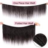 12A Human Hair Bundles 22 24 26 28 Inch Straight Bundles Human Hair 100% Unprocessed Brazilian Virgin Raw Weave Bundles 4 Bundles Real Natural Black Wavy Human Hair Extensions 1B Bundles for Women