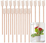 18 Pack 17" Electroculture Plant Stakes, Long Copper Garden Stakes, Electroculture Copper Coil Antennas for Growing Garden, High-Yield, Eco-Friendly