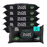 DUDE Wipes - Flushable Wipes for Adults - 6 Pack, 288 Wipes - Odor Destroyer XL Adult Wet Wipes - Deodorizing with Clean Scent - Up to 24 Hours of Odor-Destroying Technology