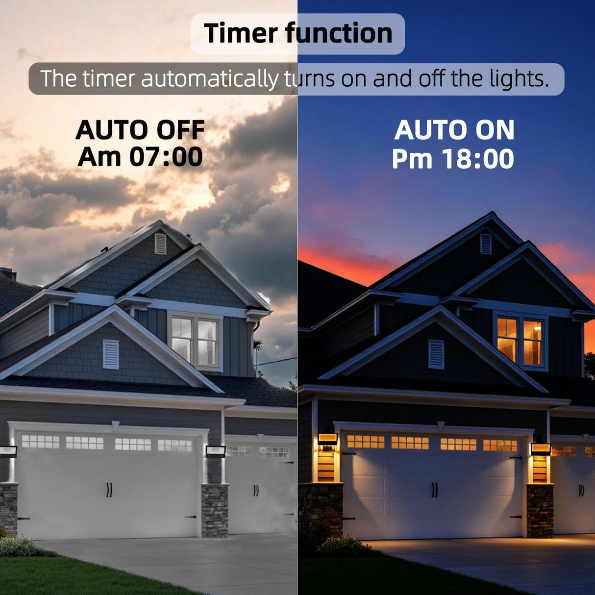 HEKEE LED Flood Light Outdoor, 50W RGB Color Changing Floodlight with Remote Control, RGBW 120 Colors, 2700K, 5000 Lumens, IP66 Waterproof, DIY Strobe Mode, Timing, for Halloween/Christmas (2 Pack)