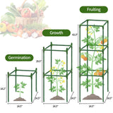 6 Pack 43.3 Inch Adjustable Tomato Cages Garden Plant Trellis
