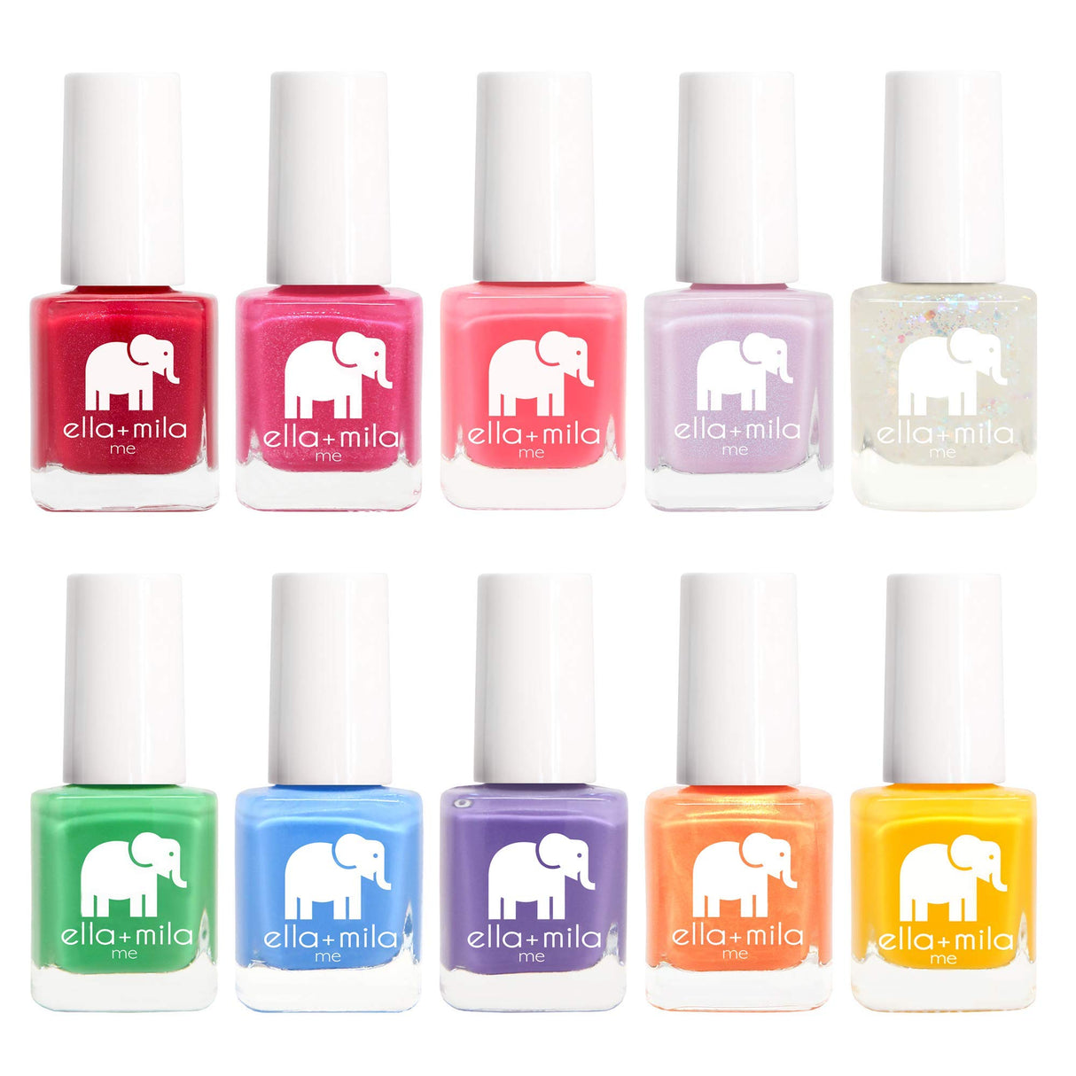 ella+mila Professional Nail Polish Set - Quick Dry Nail Polish - Long-Lasting & Chip Resistant Nail Polish Kit (Me Collection - 10 Pack - 0.24 fl oz each)