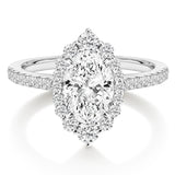 EAMTI 3CT Engagement Rings Oval Cut Cubic Zirconia CZ Wedding Promise Rings for Her Wedding Bands for Women Travel Silver Ring White Gold Plated Size 9