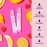 Ultima Replenisher Daily Electrolyte Powder Drink Mix – Sugar Free – Pink Lemonade, 20 Stickpacks – Hydration Packets with 6 Electrolytes and Trace Minerals – Keto Friendly, Vegan, Non-GMO