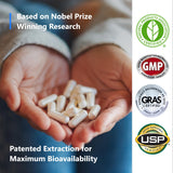 T.A. Sciences TA-65 Telomere Activation Supplement - DNA Repair, Stem Cell Support, Cell Rejuvenation, Telomerase Length, 2.5 Times Potency, 90 Capsules