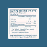 BodyBio Sodium Butyrate - Postbiotic for Gut Health, Leaky Gut Repair, Digestive Support, Bloating Relief, & Microbiome Balance - Butyric Acid Supplement for GI Wellness