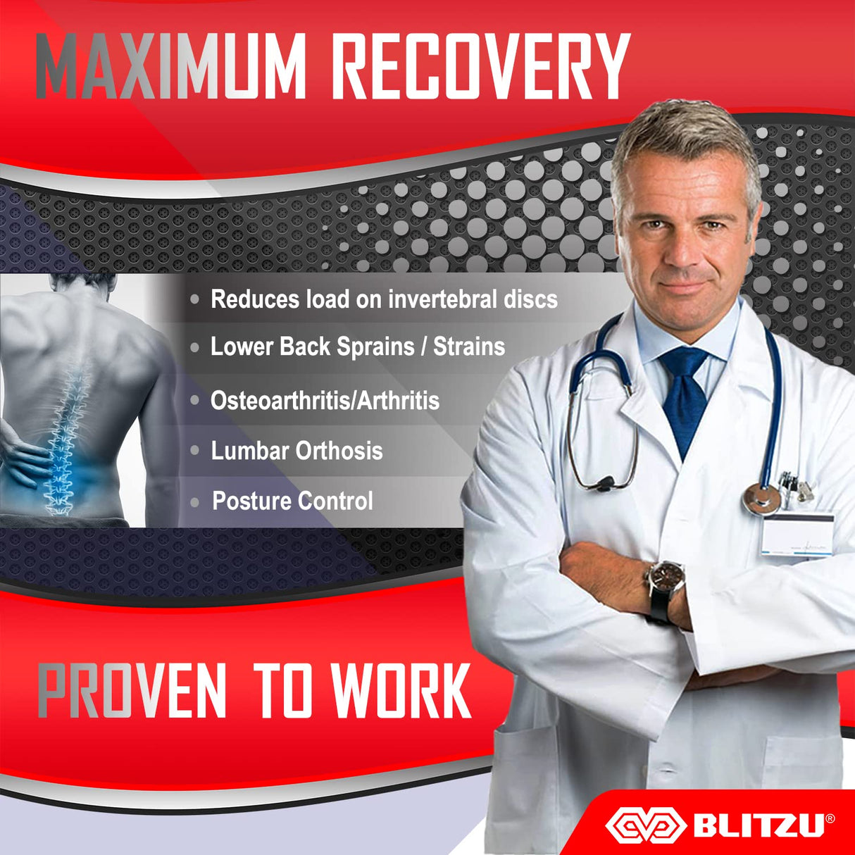 Back Brace for Lower Back Pain, Great for Women and Men With Removable Lumbar Pad and Adjustable Support Straps, Waist Belt for Sciatica, Herniated Disc, Scoliosis, Arthritis, Pain Relief Size M