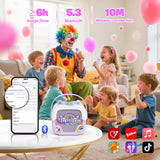 Mini Karaoke Machine for Kids Girls: Unicorn Portable Bluetooth Speakers With 2 Wireless Mic Toys for Girls age 4-6 7 8 9 Years Old Girl Christmas Birthday Gifts for 5 6 7 8 9 10 11 Years Teens Purple