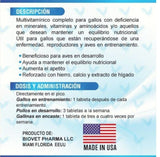 NUTRI-LINE GalloMix Multivitamin Booster for Rooster - Complete Supplement for Optimal Health and Performance - 100 Tablets