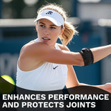 Tennis Elbow Brace for Men & Women, Elbow Brace for Tendonitis and Tennis Elbow and Golfer's Elbow, Adjustable Elbow Strap (Black, One Size Regular)