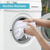 HOMEXCEL White Microfiber Cleaning Cloth, 100 Pack Cleaning Towels for Kitchen, Lint Free, Scratch-Free, Highly Absorbent, and Reusable Cleaning Rags for House, Window and Glass, Cars, 11.5 X11.5 inch