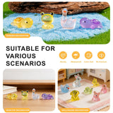 Teenzee 250 pcs Mini Resin Animals Many Styles Variety Tiny Animals Figures Miniature Little Small Animal Figurines Bulk for Micro Fairy Garden Landscape Accessories Hide Crafts Decor Aquarium