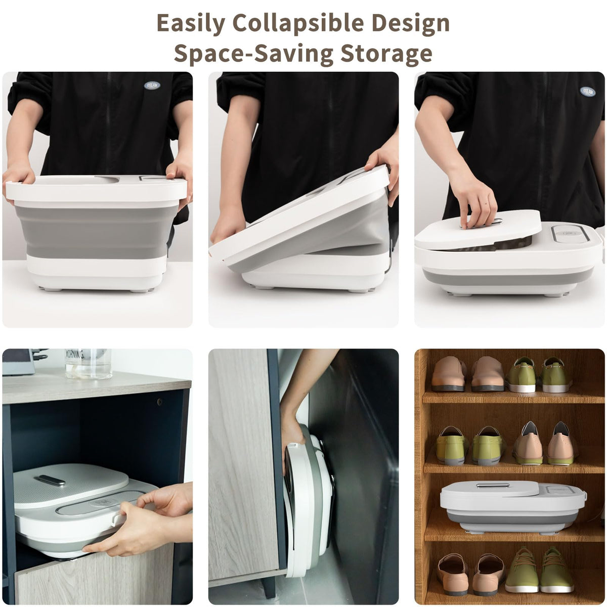 UNIFULL Collapsible Foot Spa Bath with Heat and Remote Control