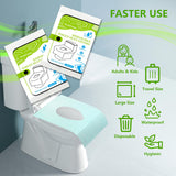 Disposable Toilet Seat Covers - 70-Pack Waterproof XL Travel Pack