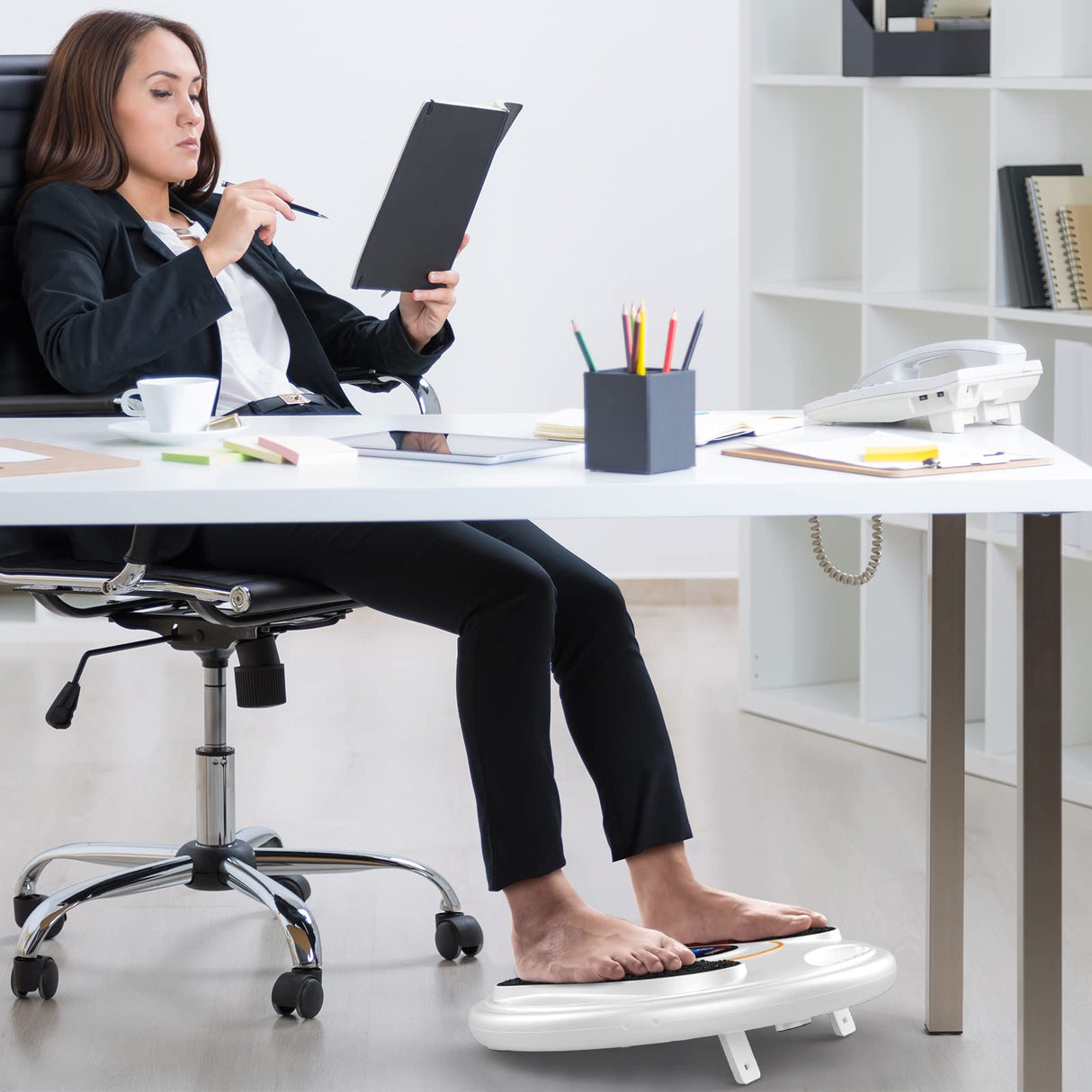 OSITO EMS Foot Circulation Device- FSA HSA Store Eligible, Foot & Leg Massager Stimulator-Reducing Legs, Feet Aches and Pains with Increased Circulation