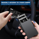 Wallet for Men, Mens Minimalist Wallet 9-13 Cards, Slim Compact RFID Wallet
