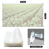 Greenhouse Plastic Sheeting 12 x 25ft - 6 Mil Clear Polyethylene Film, UV Resistant & Anti-Drip Heavy Duty Plastic Cover - Multi-Purpose Clear Tarp for Garden, Agriculture, and Construction (5-Layer)