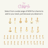 Little Words Project Initial Charm, A, Customizable Charm for Bracelets, Necklaces, Keychains & More
