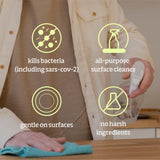 BRIOTECH Sanitizer Disinfectant Hypochlorous, Kill 99.99% of Viruses & Bacteria, Control Mold, Eliminate Odor, Gentle for Nursery & Play Rooms, Food Contact Surface Sanitizer, 1 Gallon Refill