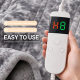 PFASDFW Heated Electric Blanket Throw 50''x60'' - Fast Tie-Dye Heating Blanket, Washable Heat Blanket 10 Heating Settings, 8h Timer Auto Off & Heated Protection, Soft Flannel & Sherpa Material