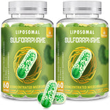 800 MG Liposomal Sulforaphane, Powerful Dual-Delivery for Maximum Absorption & Potency, Full-Spectrum Broccoli Extract, Antioxidant & Liver Supplement, 120 Softgels