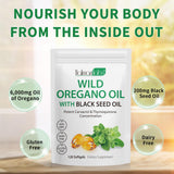 newseel Oil of Oregano with Black Seed Oil, Organic Oregano Oil Softgels,Oregano Oil Capsules Organic,Non-GMO, Gluten Free,120