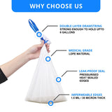 100 Bedside Commode Liners Bags for Commode Toilet - Leak Proof & Odorless Potty Liners for Portable Potty Chair Liners - Potty Bags for Portable Toilet Bags - Bedside Toilet Liners Disposable Adult